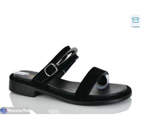 Шлепки жіночі на літо (8 пар р.36-41) чорний  "Belossa"