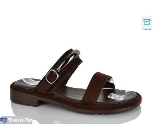 Шлепки жіночі на літо (8 пар р.36-41) коричневий  "Belossa"