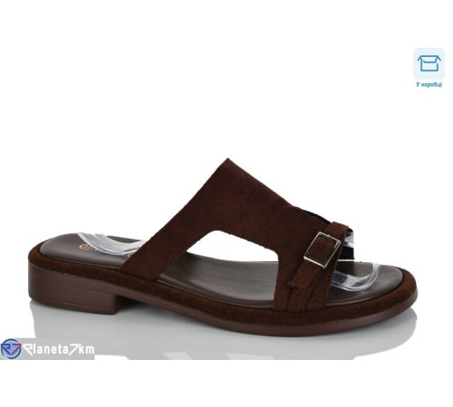 Шлепки жіночі на літо (8 пар р.36-41) коричневий  "Belossa"