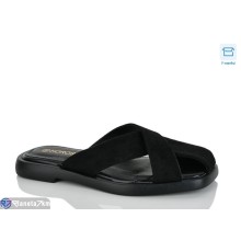 Шлепки жіночі на літо (8 пар р.36-41) чорний  "Belossa"