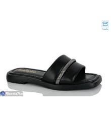 Шлепки жіночі на літо (8 пар р.36-41) чорний  "Belossa"