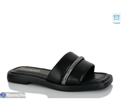 Шлепки жіночі на літо (8 пар р.36-41) чорний  "Belossa"