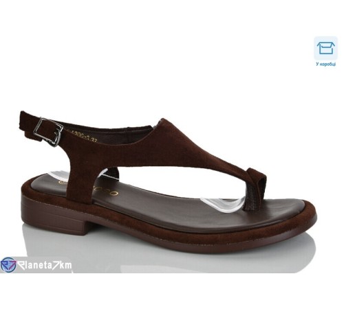 Босоніжки жіночі на літо (8 пар р.36-41) коричневий  "Belossa"