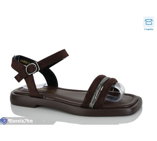 Босоніжки жіночі на літо (8 пар р.36-41) коричневий  "Belossa"