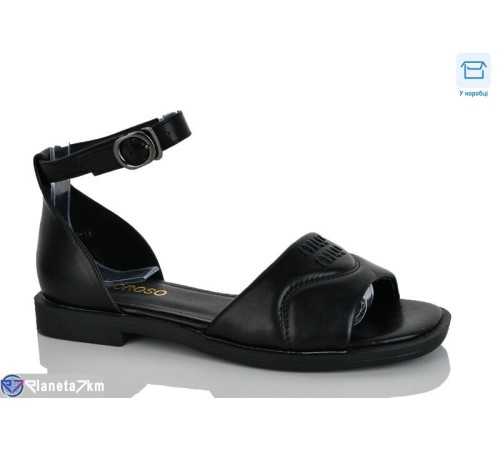 Босоніжки жіночі на літо (8 пар р.36-41) чорний  "Belossa"