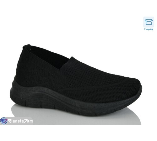 Кросівки жіночі на літо (8 пар р.36-41) чорний  "Belossa"