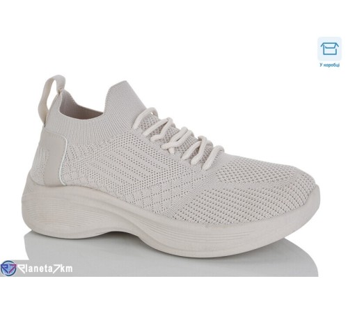 Кросівки жіночі на літо (8 пар р.36-41) бежевий  "Belossa"