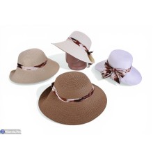 Капелюх жіночий на літо (5 шт. р.сетка 56-58) мікс  "CAROLLA"