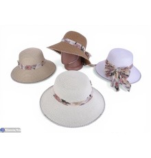 Капелюх жіночий на літо (5 шт. р.сетка 56-58) мікс  "CAROLLA"