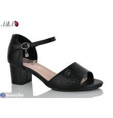 Босоніжки жіночі на літо (8 пар р.36-41) чорний  "Aba"