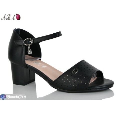 Босоніжки жіночі на літо (8 пар р.36-41) чорний  "Aba"