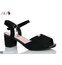 Босоніжки жіночі на літо (8 пар р.36-41) чорний  "Aba"