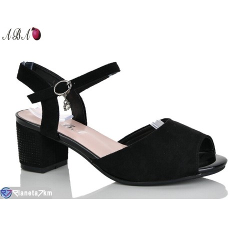 Босоніжки жіночі на літо (8 пар р.36-41) чорний  "Aba"