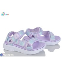Дитячі босоніжки на літо (8 пар р.31-37) фіолетовий  "BBT"