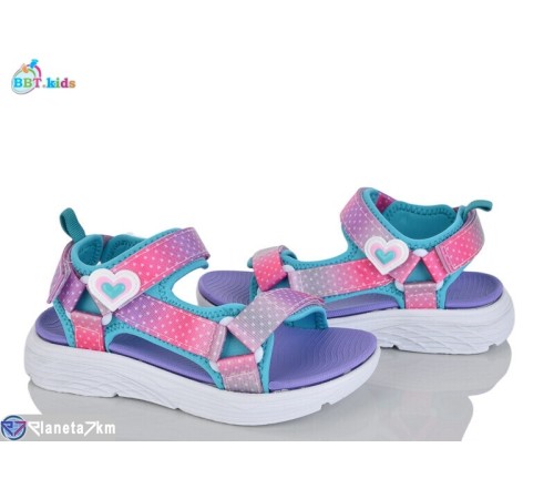 Дитячі босоніжки на літо (8 пар р.31-37) блакитний  "BBT"