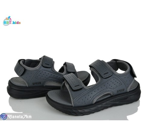 Сандалі дитячі на літо (8 пар р.31-38) сірий  "BBT"