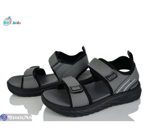 Сандалі дитячі на літо (8 пар р.31-38) сірий  "BBT"