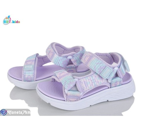 Дитячі босоніжки на літо (8 пар р.27-32) фіолетовий  "BBT"