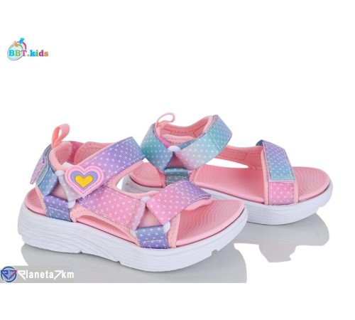 Дитячі босоніжки на літо (8 пар р.27-32) рожевий  "BBT"