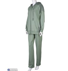 Спортивний костюм жіночий на весну/осінь (4 шт. р.сетка L-3XL) зелений  "DOMINGO"
