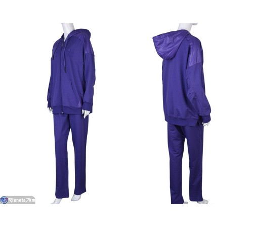 Спортивний костюм жіночий на весну/осінь (4 шт. р.сетка L-3XL) фіолетовий  "DOMINGO"