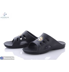 Шлепки дитячі на літо (8 пар р.31-35) чорний  "Acorus"