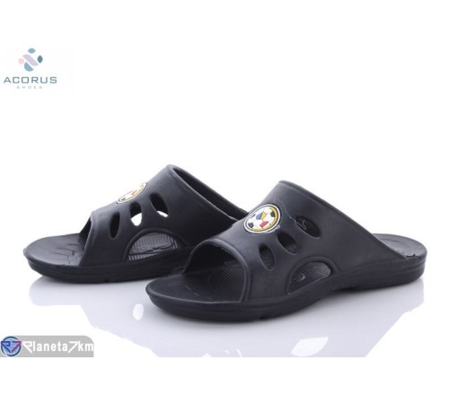 Шлепки дитячі на літо (8 пар р.31-35) чорний  "Acorus"