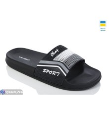 Шлепки чоловічі на літо (8 пар р.40-46) чорний  "LOTTOS"