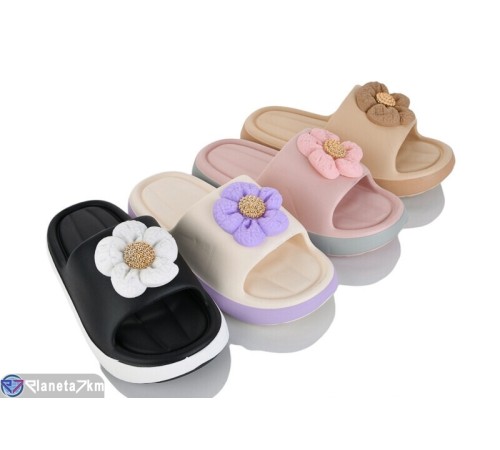 Шлепки жіночі на літо (12 пар р.36-41) мікс  "Lexi"