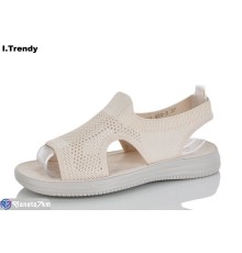 Босоніжки жіночі на літо (8 пар р.36-41) бежевий  "Trendy"