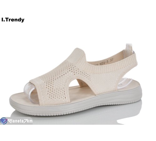 Босоніжки жіночі на літо (8 пар р.36-41) бежевий  "Trendy"