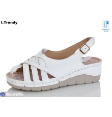 Босоніжки жіночі на літо (8 пар р.37-42) білий  "Trendy"