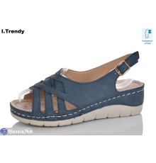 Босоніжки жіночі на літо (8 пар р.37-42) синій  "Trendy"