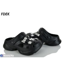 Кроки жіночі на літо (12 пар р.36-41) чорний  "FDEK"