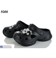 Кроки жіночі на літо (12 пар р.36-41) чорний  "FDEK"