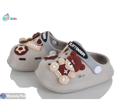 Кроки дитячі на літо (12 пар р.18-23) сірий  "BBT"