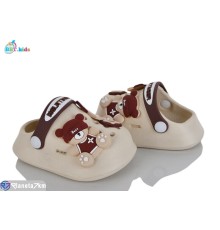 Кроки дитячі на літо (12 пар р.18-23) бежевий  "BBT"