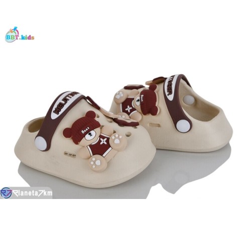 Кроки дитячі на літо (12 пар р.18-23) бежевий  "BBT"