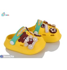 Кроки дитячі на літо (12 пар р.18-23) жовтий  "BBT"