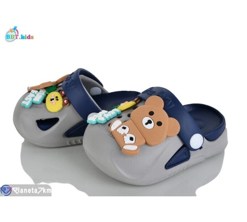 Кроки дитячі на літо (12 пар р.18-23) сірий  "BBT"