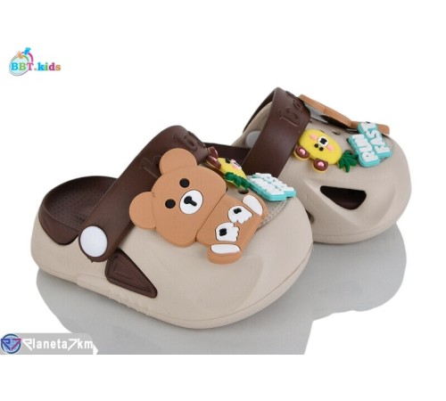 Кроки дитячі на літо (12 пар р.18-23) бежевий  "BBT"