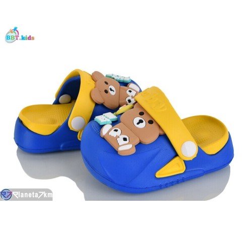 Кроки дитячі на літо (12 пар р.18-23) синій  "BBT"