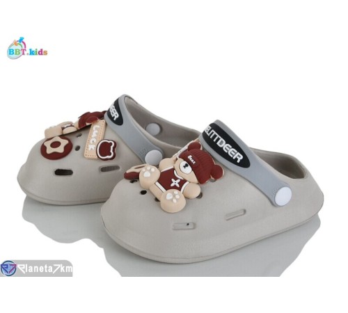 Кроки дитячі на літо (12 пар р.24-29) сірий  "BBT"