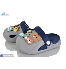 Кроки дитячі на літо (12 пар р.24-29) сірий  "BBT"