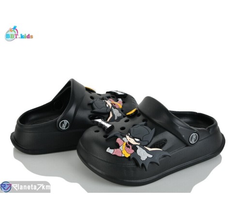 Кроки дитячі на літо (12 пар р.24-29) чорний  "BBT"