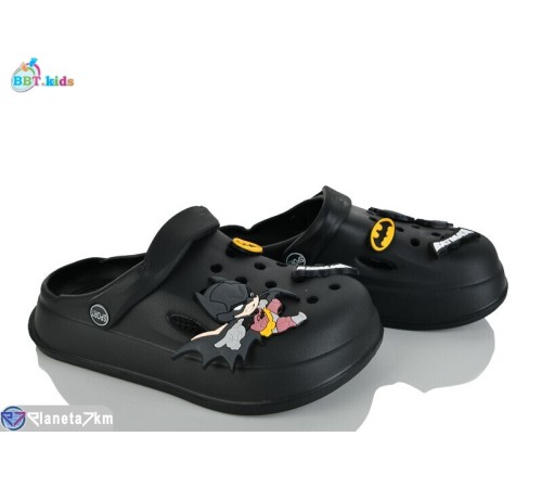 Кроки дитячі на літо (12 пар р.30-35) чорний  "BBT"