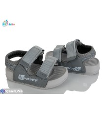 Сандалі дитячі на літо (12 пар р.18-23) сірий  "BBT"