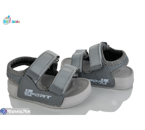 Сандалі дитячі на літо (12 пар р.18-23) сірий  "BBT"