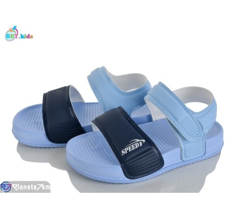 Сандалі дитячі на літо (12 пар р.24-29) блакитний  "BBT"