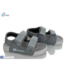 Сандалі дитячі на літо (12 пар р.24-29) сірий  "BBT"